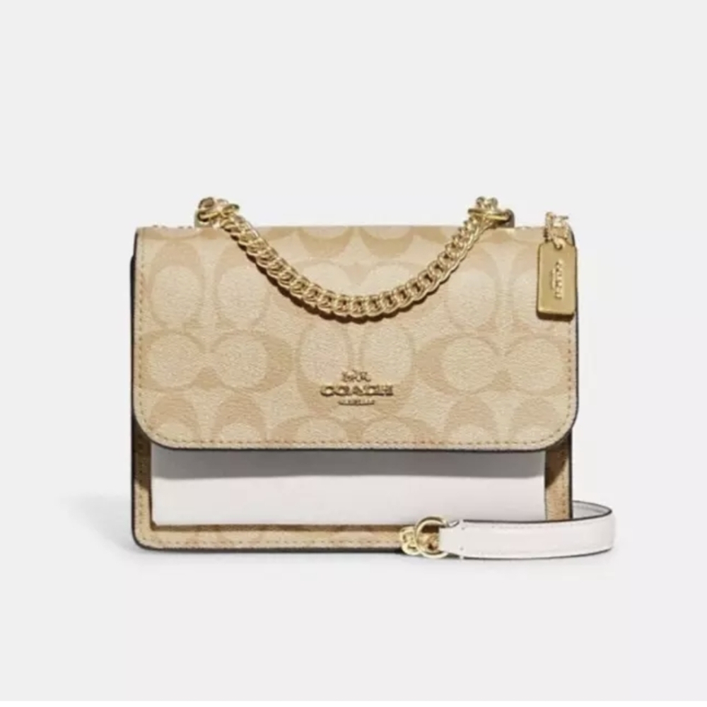 Authentic Coach MINI KLARE CROSSBODY IN SIGNATURE CANVAS